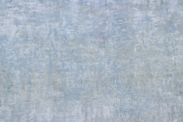 Contemporary abstract painting titled “3253” by Maria Paola Coda, featuring a transition from deep green tones to light blues with subtle, atmospheric texture. 