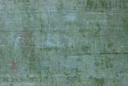 Abstract painting in green, blue, and golden tones by artist Maria Paola Coda, titled 4787.